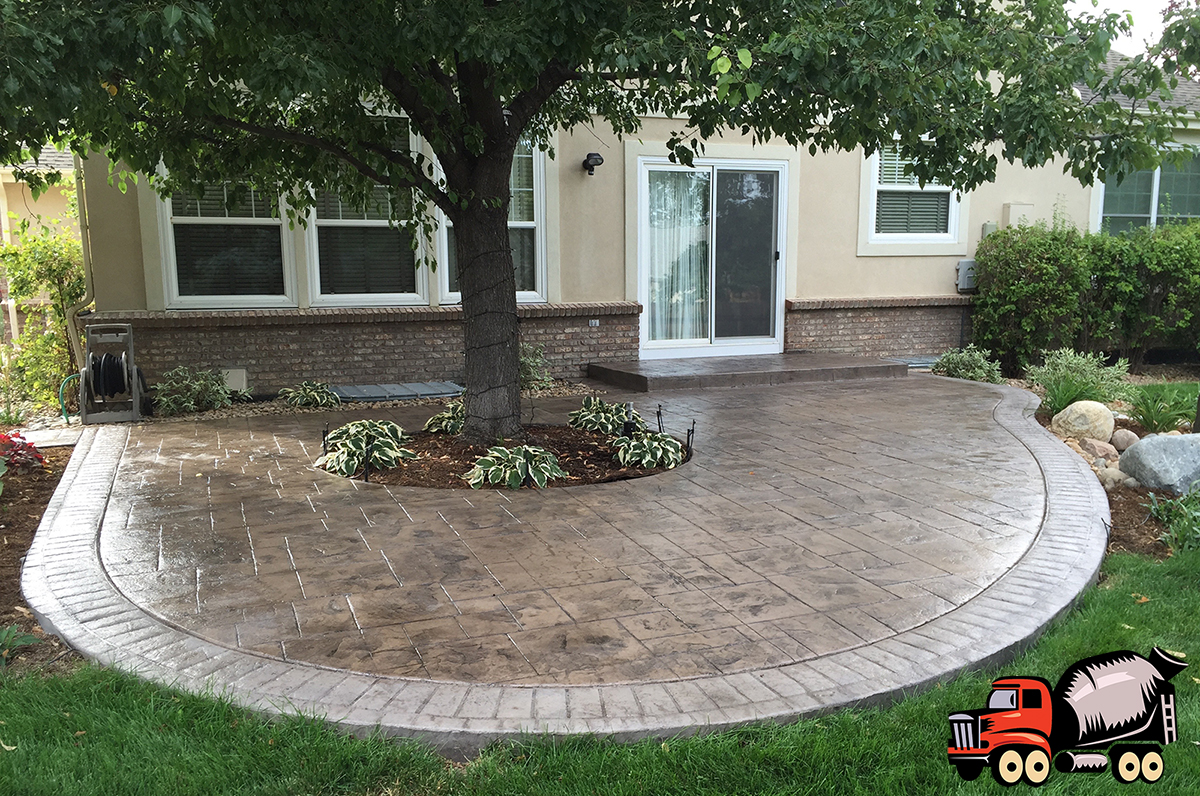 Stamped Concrete Patio - Denver Concrete Company