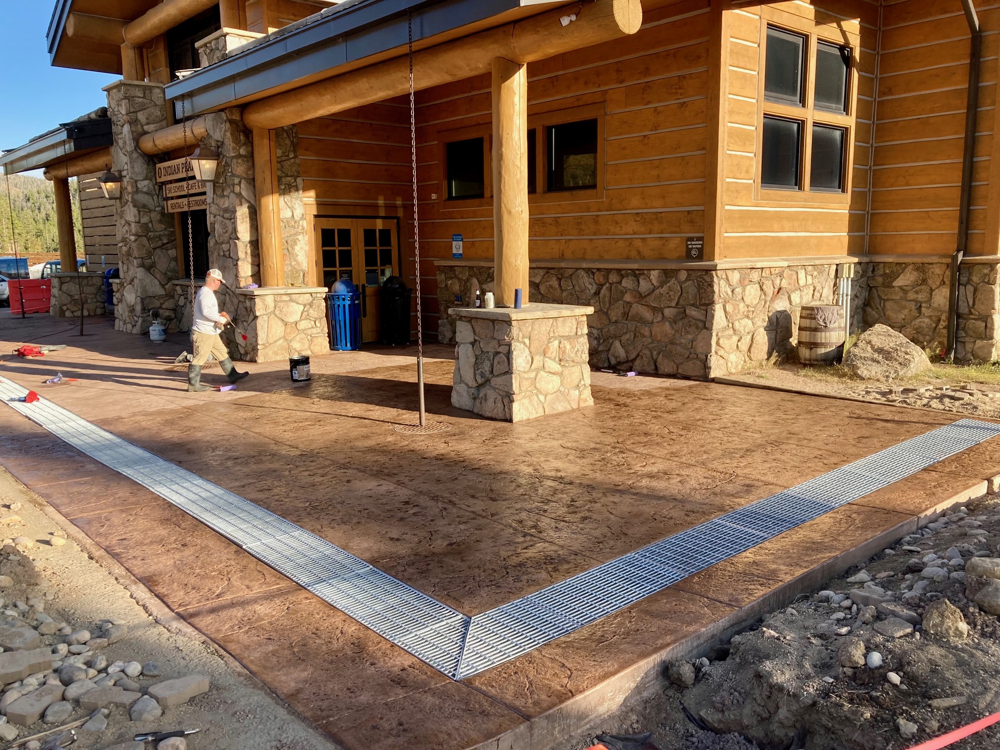 eldora mountain, concrete project, commercial concrete, indian peaks lodge, lodge concrete project, eldora colorado