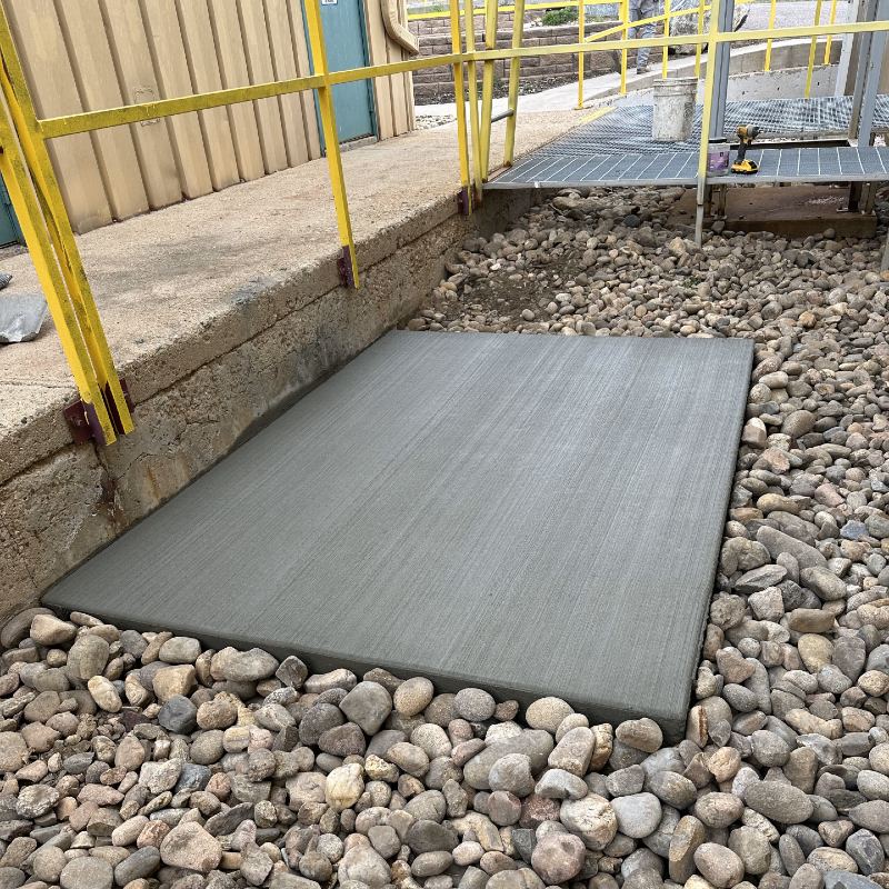 hvac pad, commercial concrete pad, commercial concrete hvac pad, utility pad