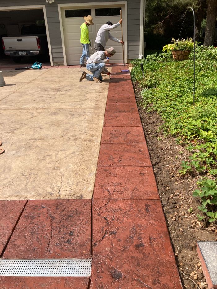 Stamped Driveway Contractor Denver stamped concrete driveway, stamped concrete, stamped border, denver stamped concrete, concrete contractor, pressed concrete, denver stamped driveway