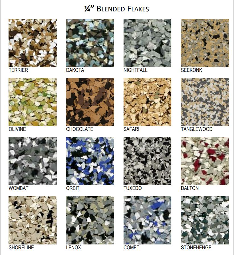 Denver epoxy flooring color chart epoxy floor color chart, color combinations, garage floors