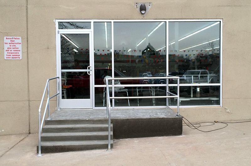 Denver commercial concrete ramp epic thrift stoop4