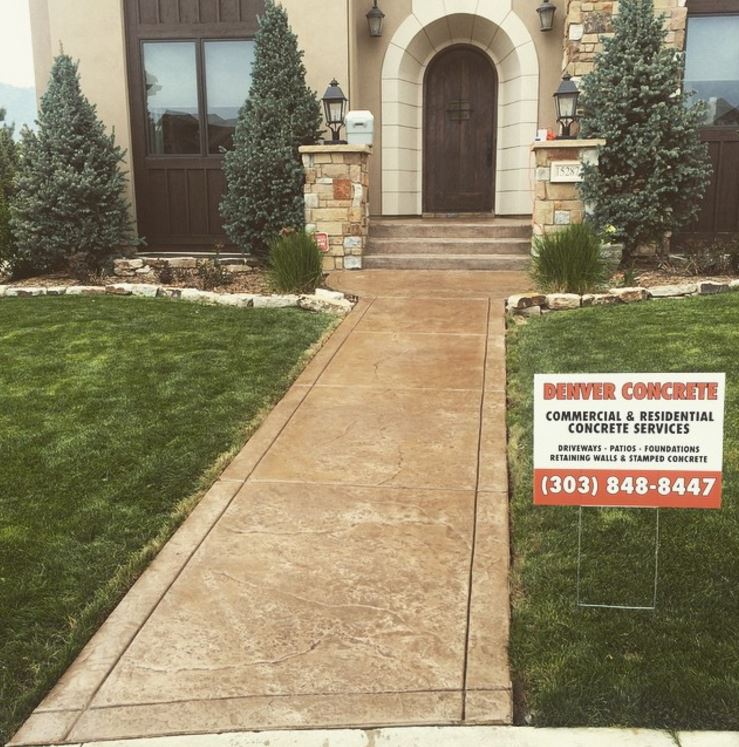 Stamped Concrete walkway